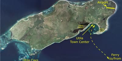 지도 utila 온두라스